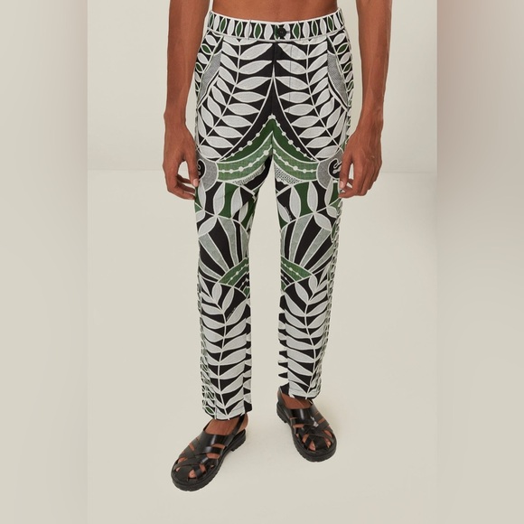 FARM RIO Black Lace Nature Pants - Picture 2 of 5